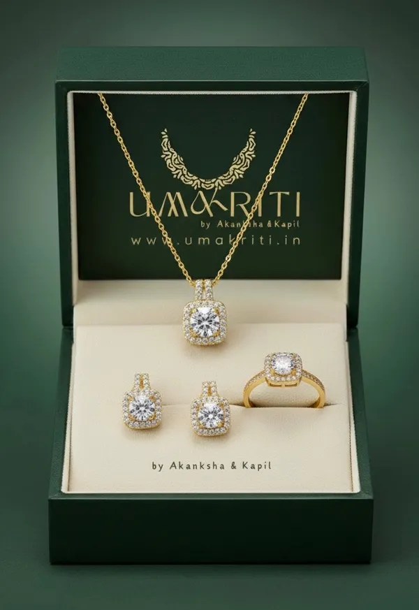 Gold_With_Diamonds_Starlight_Glamour_Set_For_Women